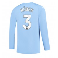 Billiga Manchester City Ruben Dias #3 Hemma fotbollskläder 2023-24 Långärmad